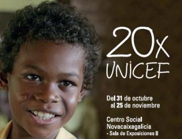 20 X Unicef, exposición solidaria, en Vigo