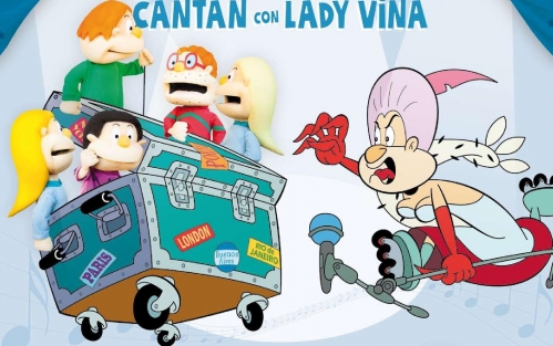 Os Bolechas cantan con Lady Vina en Ourense