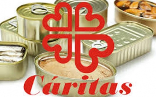 Recogida solidaria de alimentos en colaboración con Cáritas