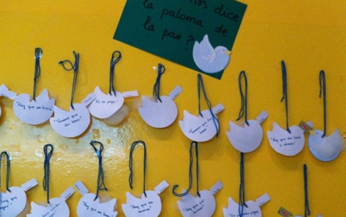 Celebración del Día de la Paz y No Violencia en la E. I. Afundación Zalaeta