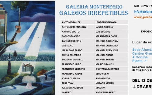 Exposición: Galería Montenegro. Galegos irrepetibles, en A Coruña