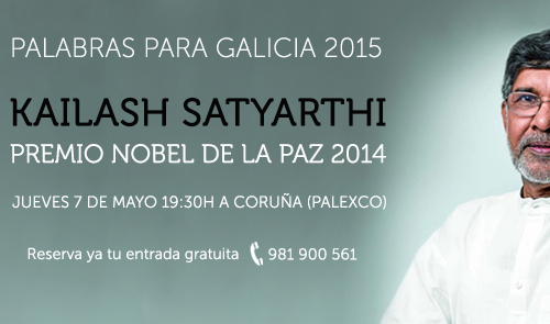 Conferencia Premio Nobel de la Paz. Kailash Satyarthi, en A Coruña