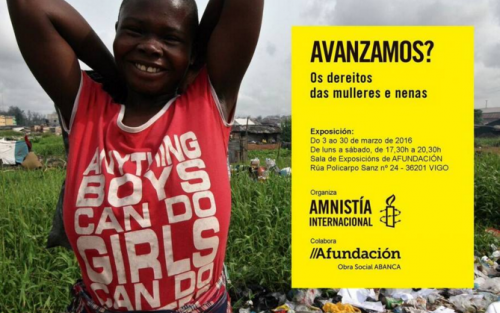 Exposición Amnistía Internacional - «¿Avanzamos? Los derechos de las mujeres y niñas» en Vigo