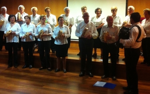 Actuación de Navidad del grupo de música tradicional A Zanfona. Santiago de Compostela