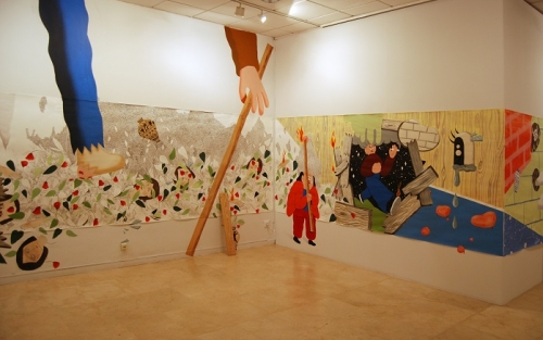 «Un rolo de papel continuo». Facultad de Bellas Artes de Pontevedra. Vigo