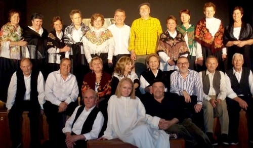 Actuación del grupo de teatro del Espacio +60 A Coruña