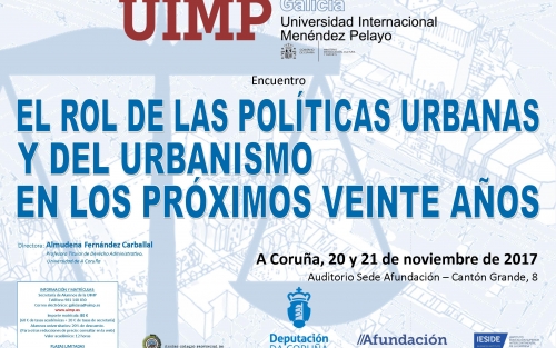 Curso: El rol de las políticas urbanas en los próximos veinte años. A Coruña