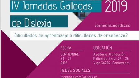 IV Jornadas Gallegas de Dislexia 2019. Vigo