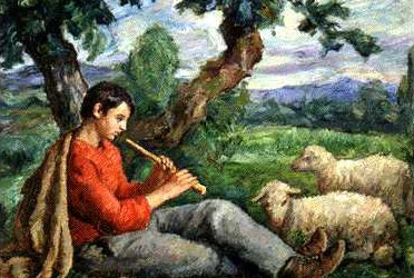 Propuestas 18 de mayo. Juan Luis L&oacute;pez - Rapaz con ovellas. Colecci&oacute;n ABANCA.
