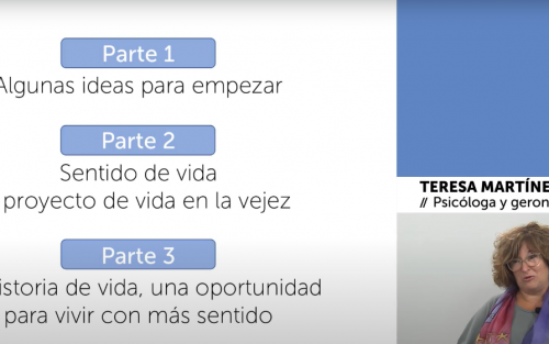 Conferencia: CUANDO EL TIEMPO PASA. EL VALOR Y EL PODER DE NUESTRA HISTORIA DE VIDA en Afundación TV