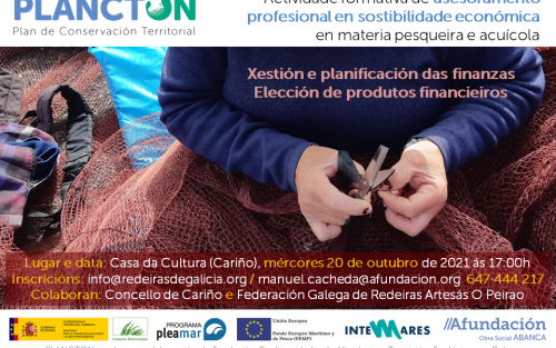 PLANCTON Actividad formativa sobre sostenibilidad económica en materia pesquera y acuícola. Cariño