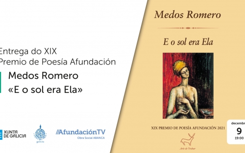 Entrega del XIX Premio de Poesía Afundación a MEDOS ROMERO en Ferrol