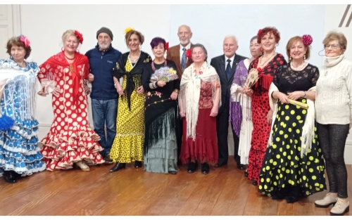 Actuación del grupo de teatro, Espazo +60 Pontevedra