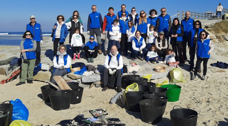 PLANCTON 2023. Limpeza na praia de Baldaio