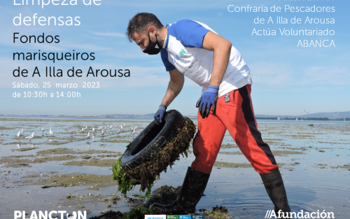 PLANCTON 2023. Limpeza nos fondos marisqueiros da Illa da Arousa