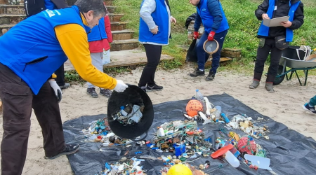 Limpeza de areais en Burela