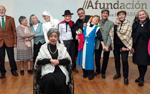 Actuación del grupo de teatro, Espazo +60 Pontevedra