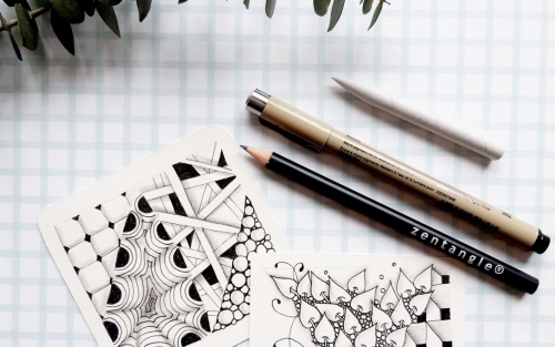 ZENTANGLE, arte meditativo, Espazo +60 Pontevedra