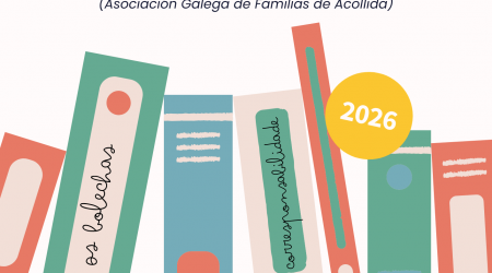 Contacontos en Santiago de Compostela da man de ACOUGO: folleto