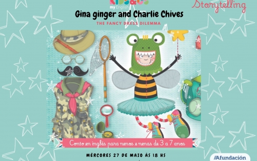Cuentacuentos en inglés GINA GINGER AND CHARLIE CHIVES: THE FANCY DRESS DILEMMA, en Santiago de Compostela