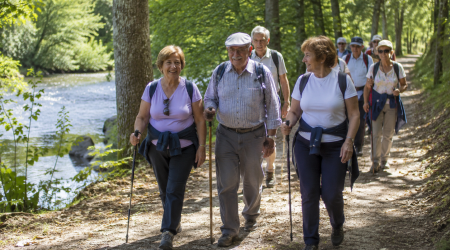 Ruta de sendeirismo e xantar campestre - Espazo +60 Monforte