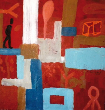 CAMINANTE SOBRE ROJO