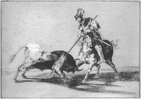 El Cid Campeador lanceando otro toro