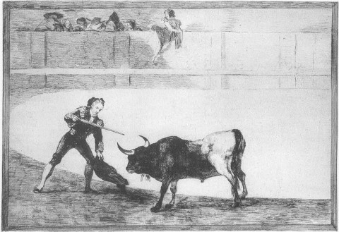 Pedro Romero matando a toro parado