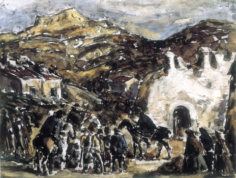 Arresto en un pueblo de montaña