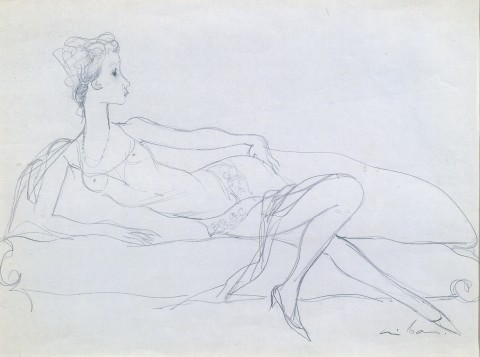 MUJER EN CHAISE-LONGUE