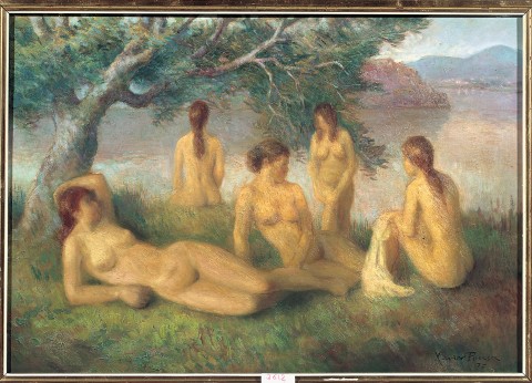 Paisaje con desnudos
