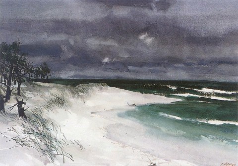 Playa en invierno