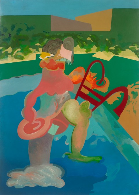 SIN TÍTULO (SERIE: GRETA GARBO. DESNUDO EN LA PISCINA