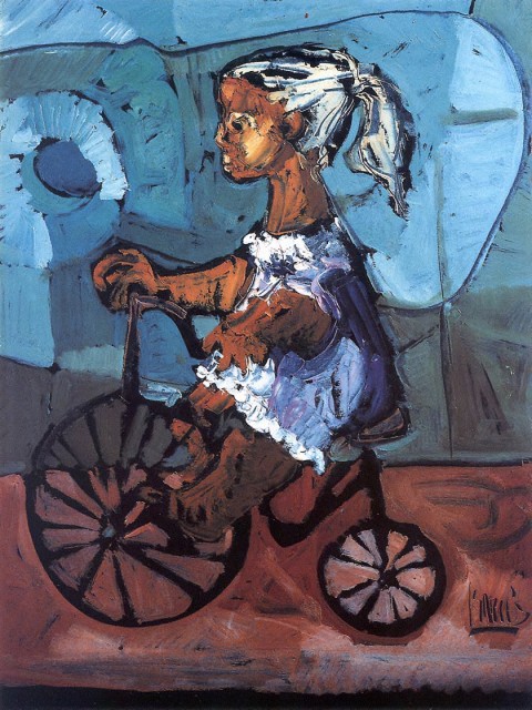 Niña con bicicleta
