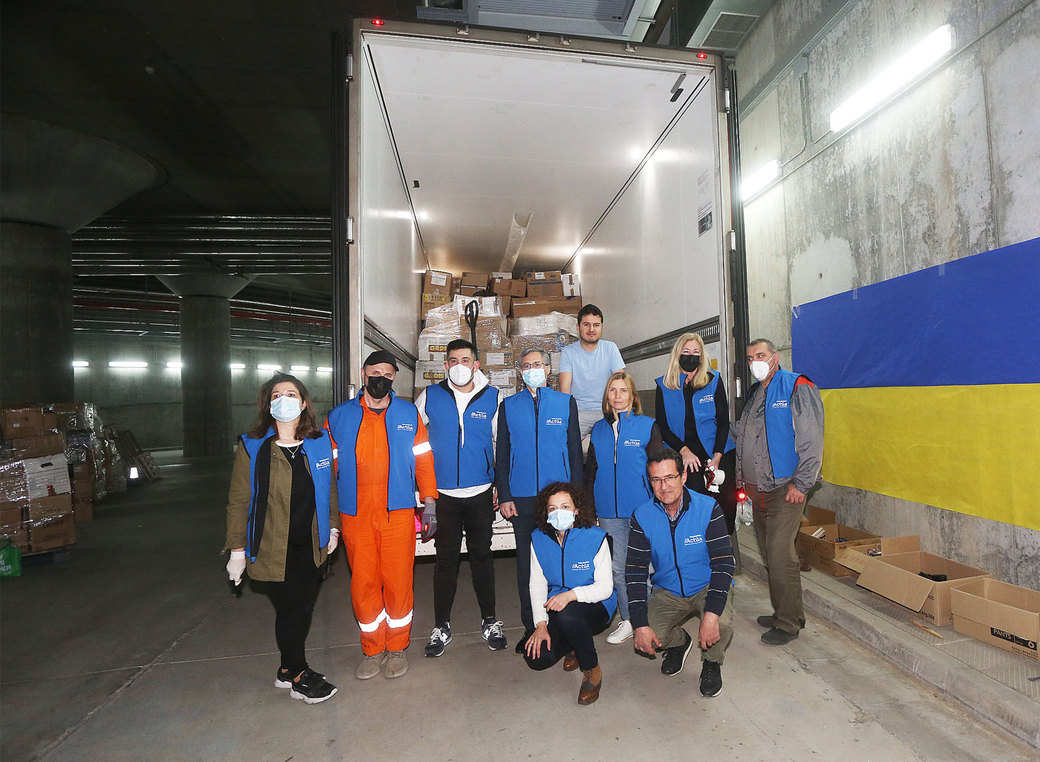 Afundación, ABANCA y AGA-Ucraína reúnen 92 toneladas de ayuda humanitaria para enviar a Ucrania  