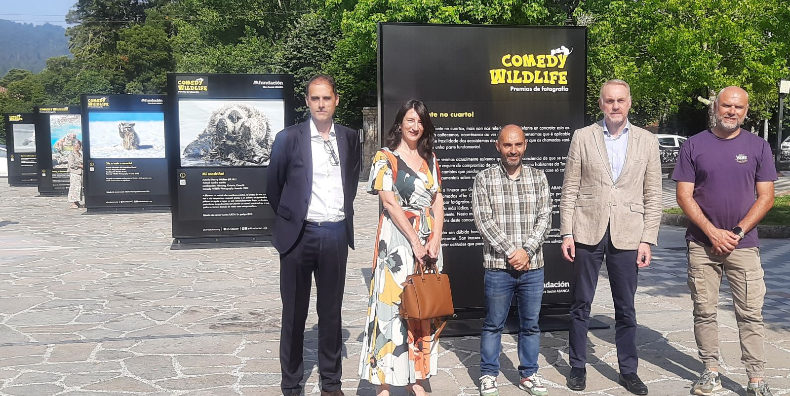 ABANCA, Afundación y el Concello de Noia presentan «Comedy Wildlife», la nueva muestra de calle del proyecto «Corrente cultural» ABANCA, Afundación y el Concello de Noia presentan «Comedy Wildlife», la nueva muestra de calle del proyecto «Corrente cultural»