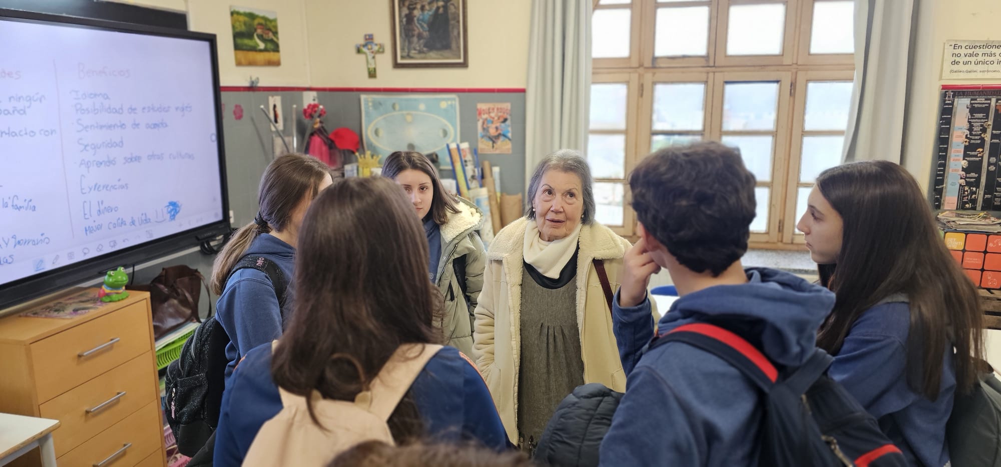 Estudantes monfortinos participan na X edición do proxecto interxeracional de Afundación «Fálame da emigración»