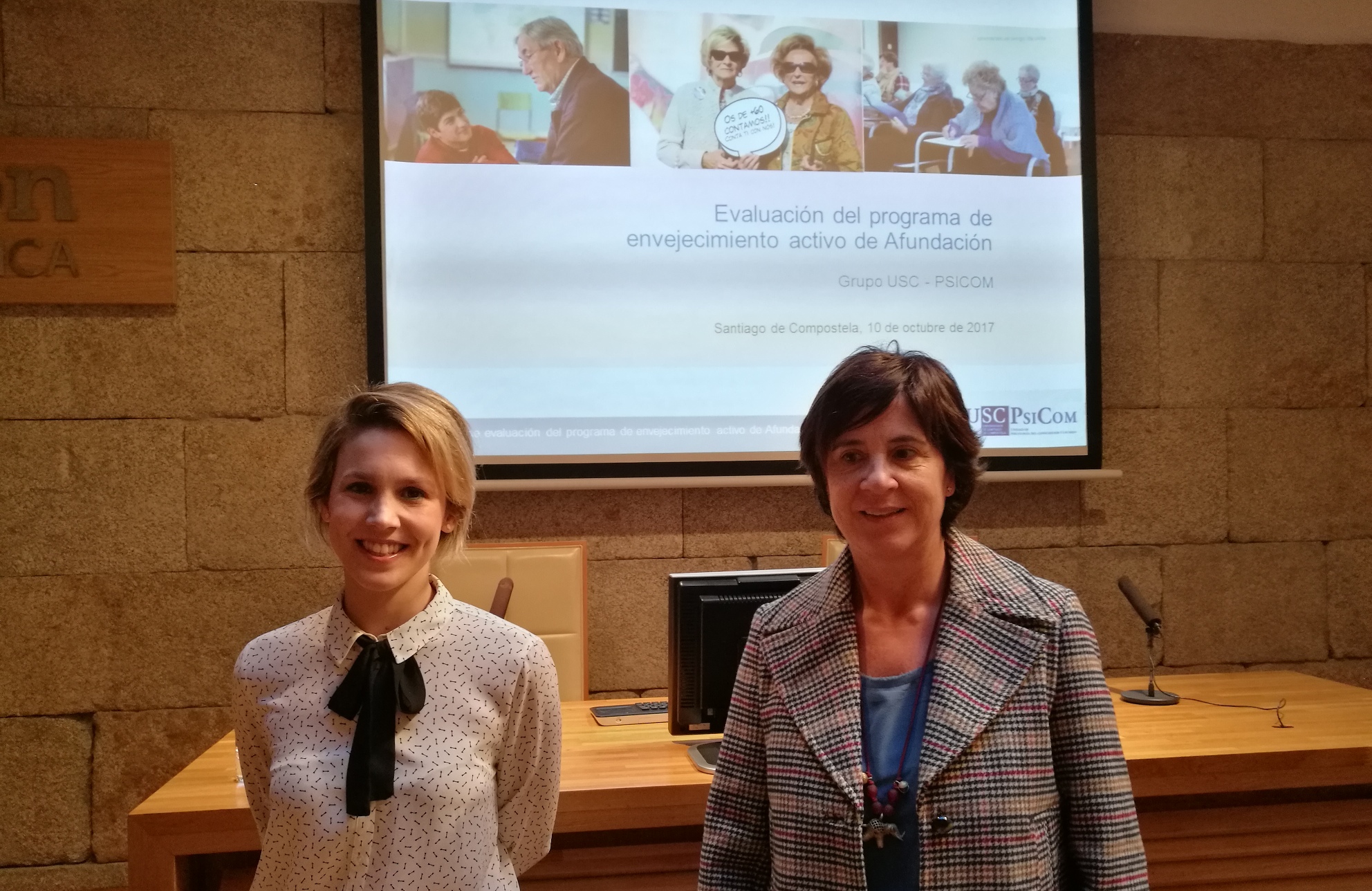 Afundación e a Universidade de Santiago presentan un informe sobre a eficacia dos programas de envellecemento activo