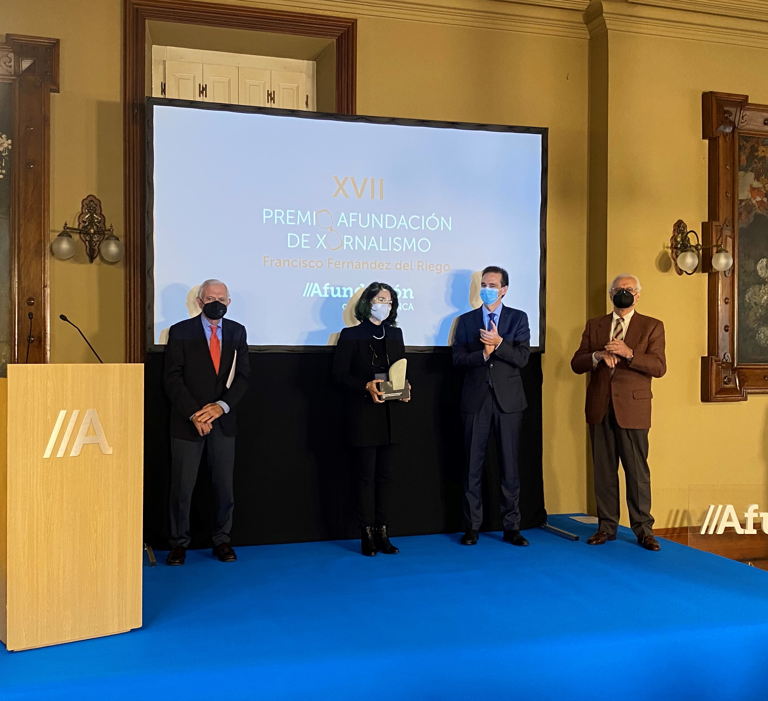 Cristina Pato recibe el XVII Premio Afundación de Xornalismo Fernández del Riego