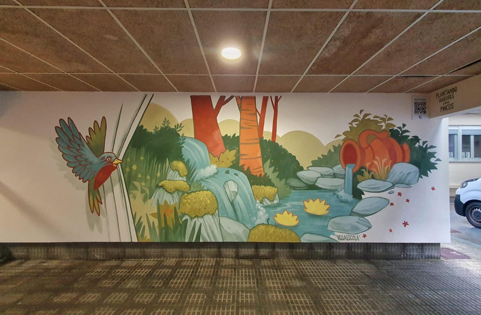 Afundación retoma su innovador proyecto escolar, cultural y de sostenibilidad «Plantando árboles con pinceles»