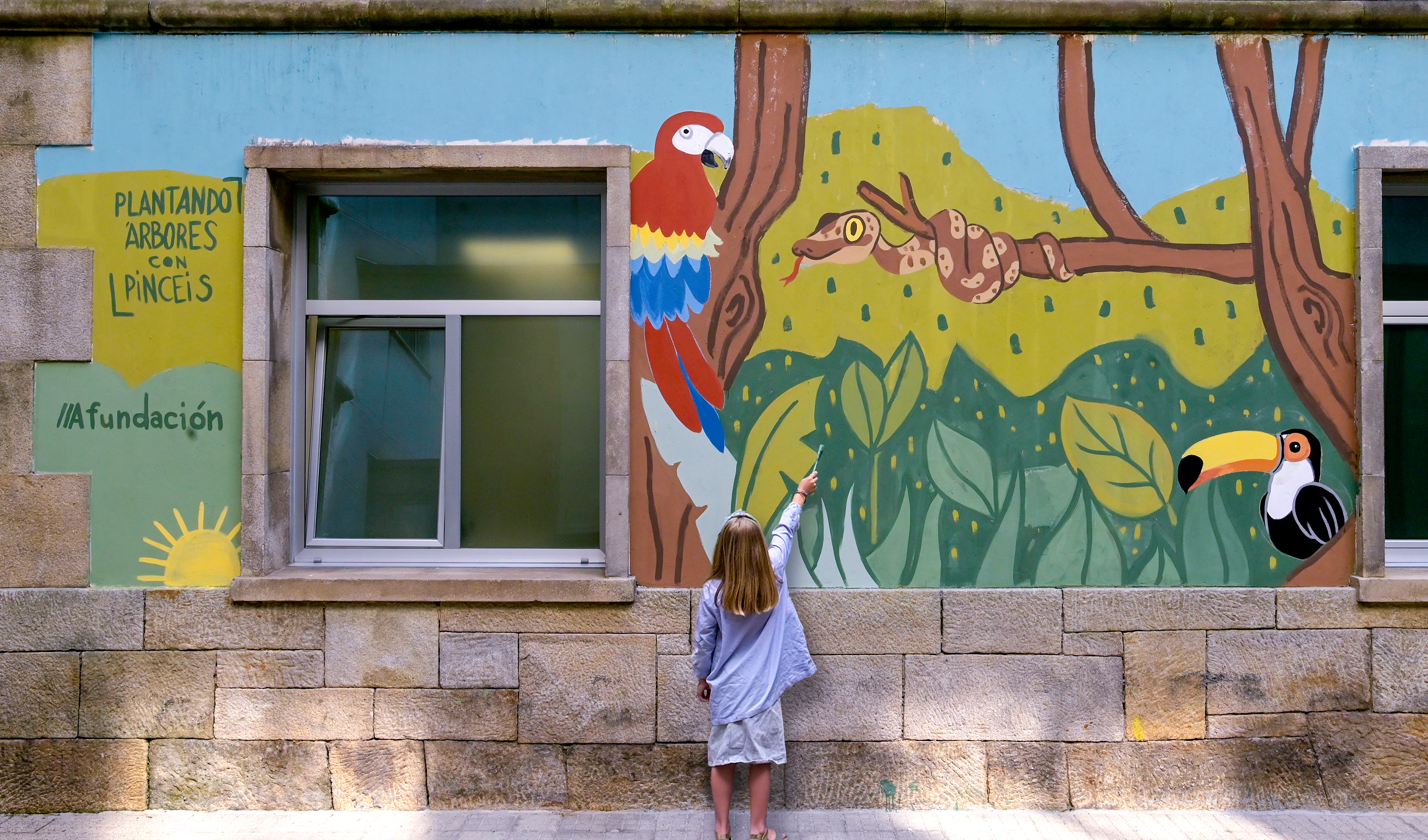 Volve aos centros escolares «Plantando árbores con pinceis», o proxecto educativo de Afundación que une cultura e sostibilidade